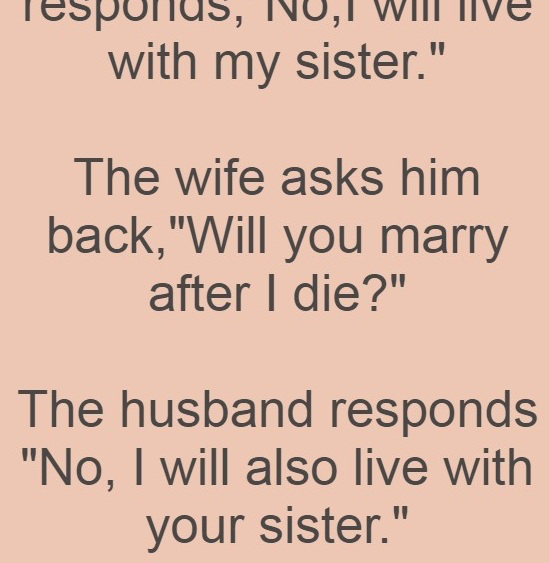 Reply Of Husband When Wife Ask this
